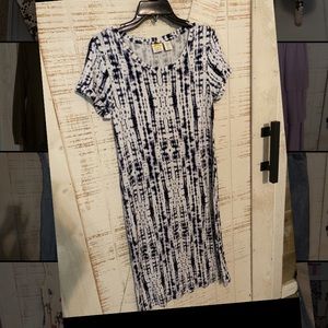 C&C California tie dye midi dress